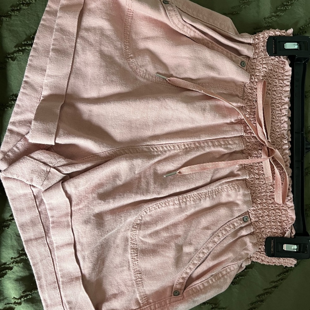 Stylish High Waist Pink Women's Shorts